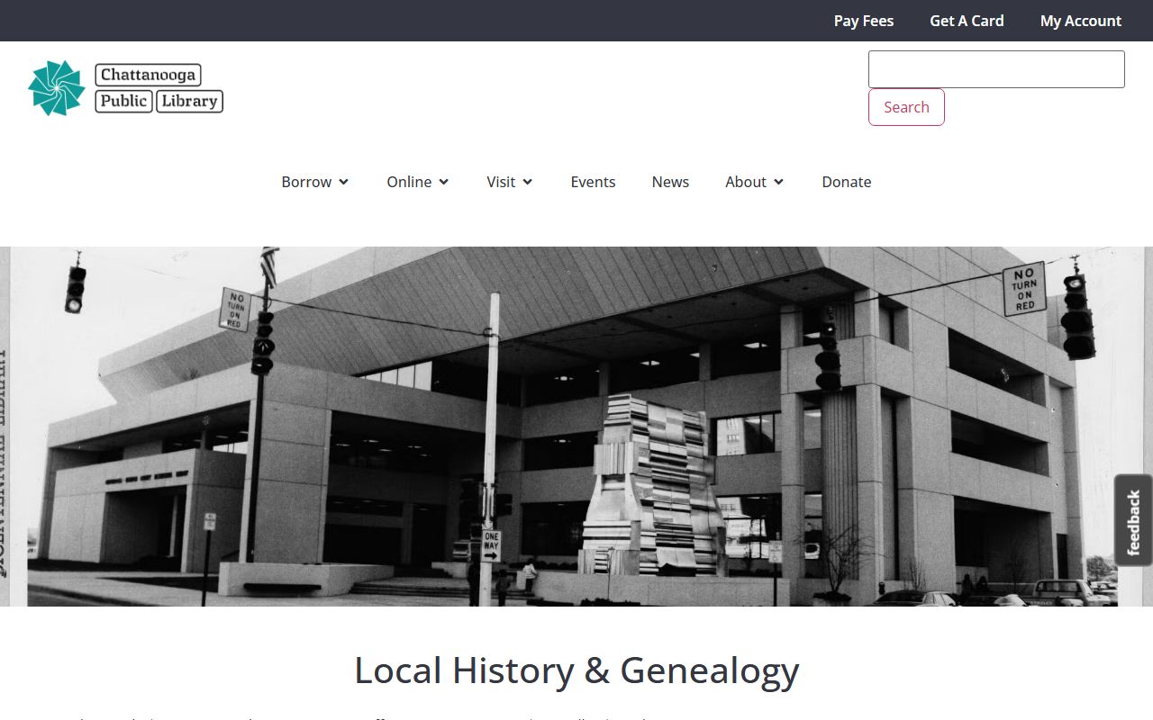 Chattanooga library obituary records