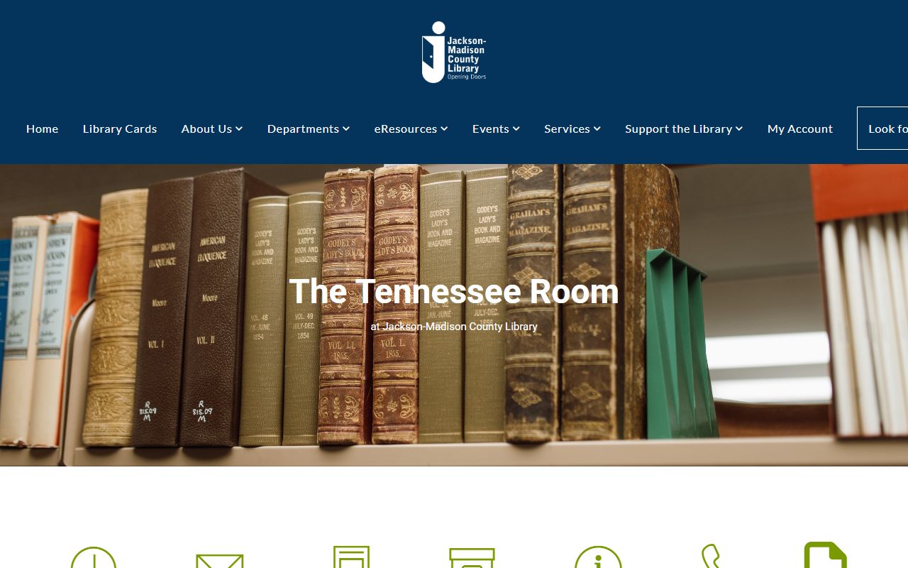 Jackson Tennessee Room obituary records