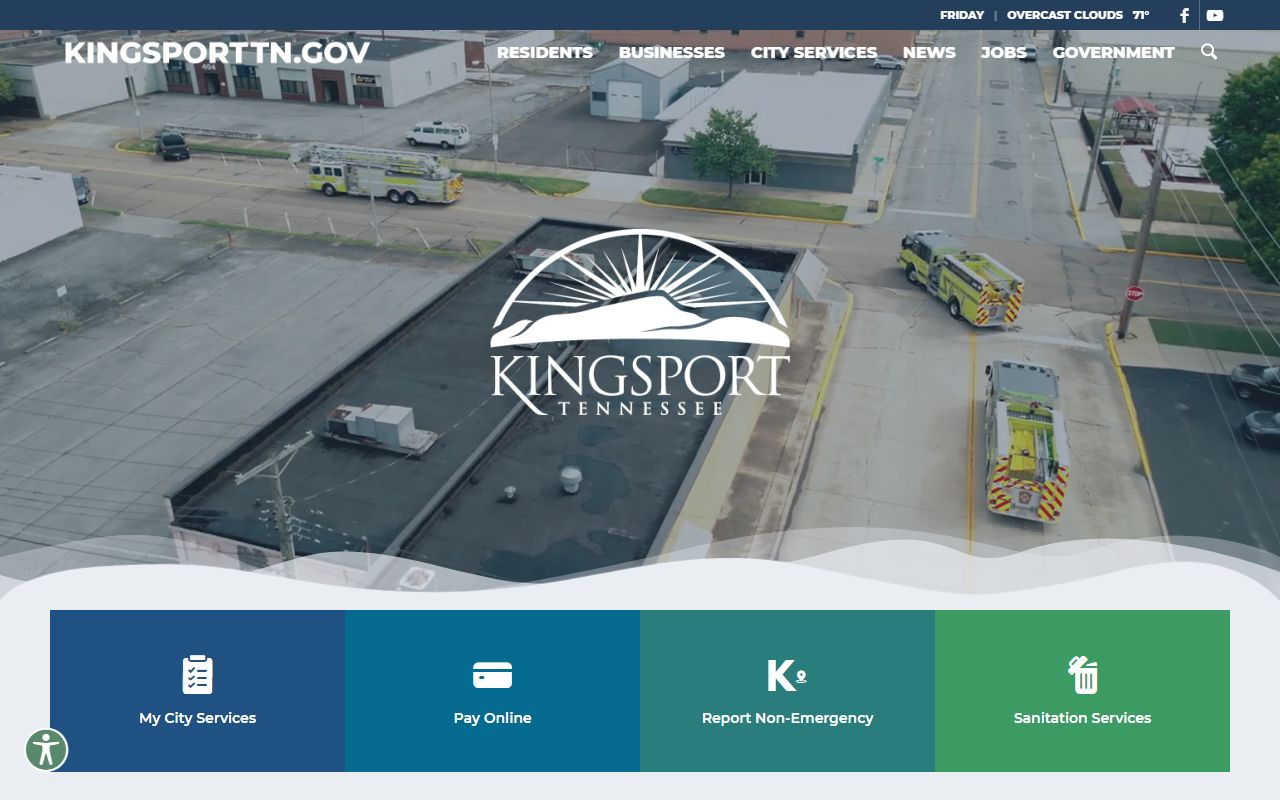 Kingsport city government obituary records