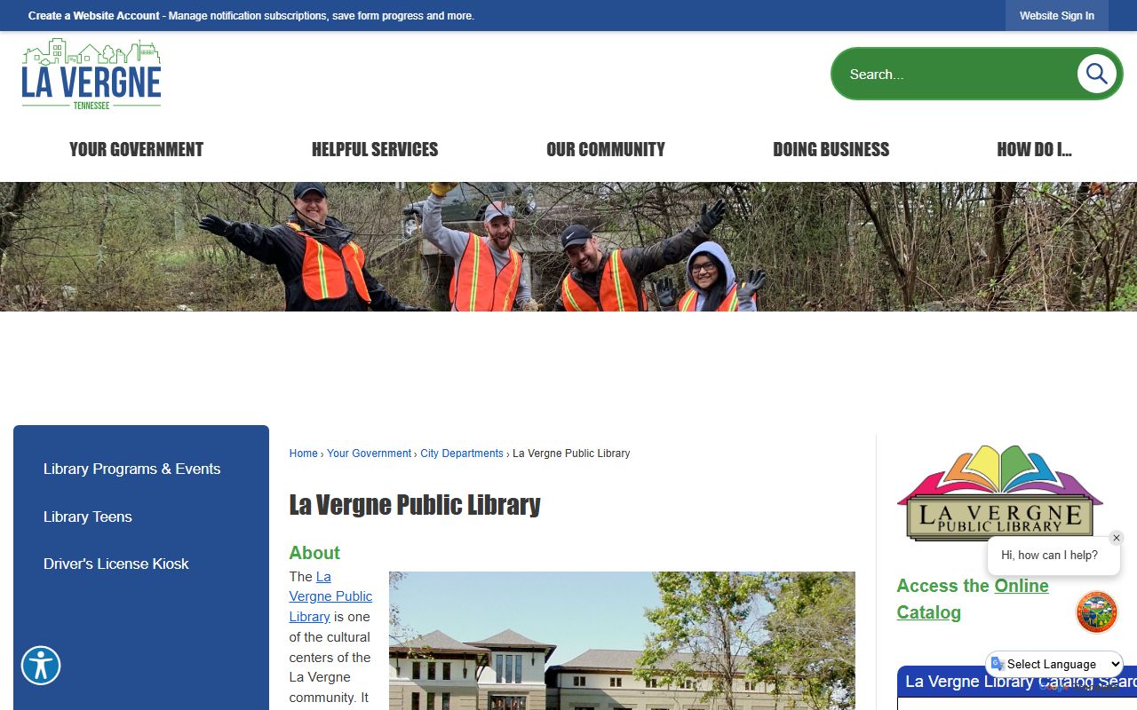 La Vergne public library obituary records