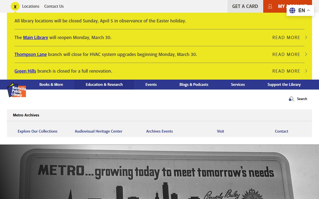 Nashville Metro Archives obituary records