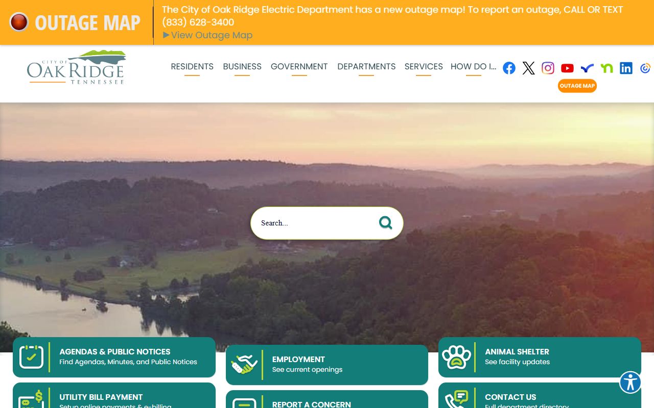 Oak Ridge city government obituary records