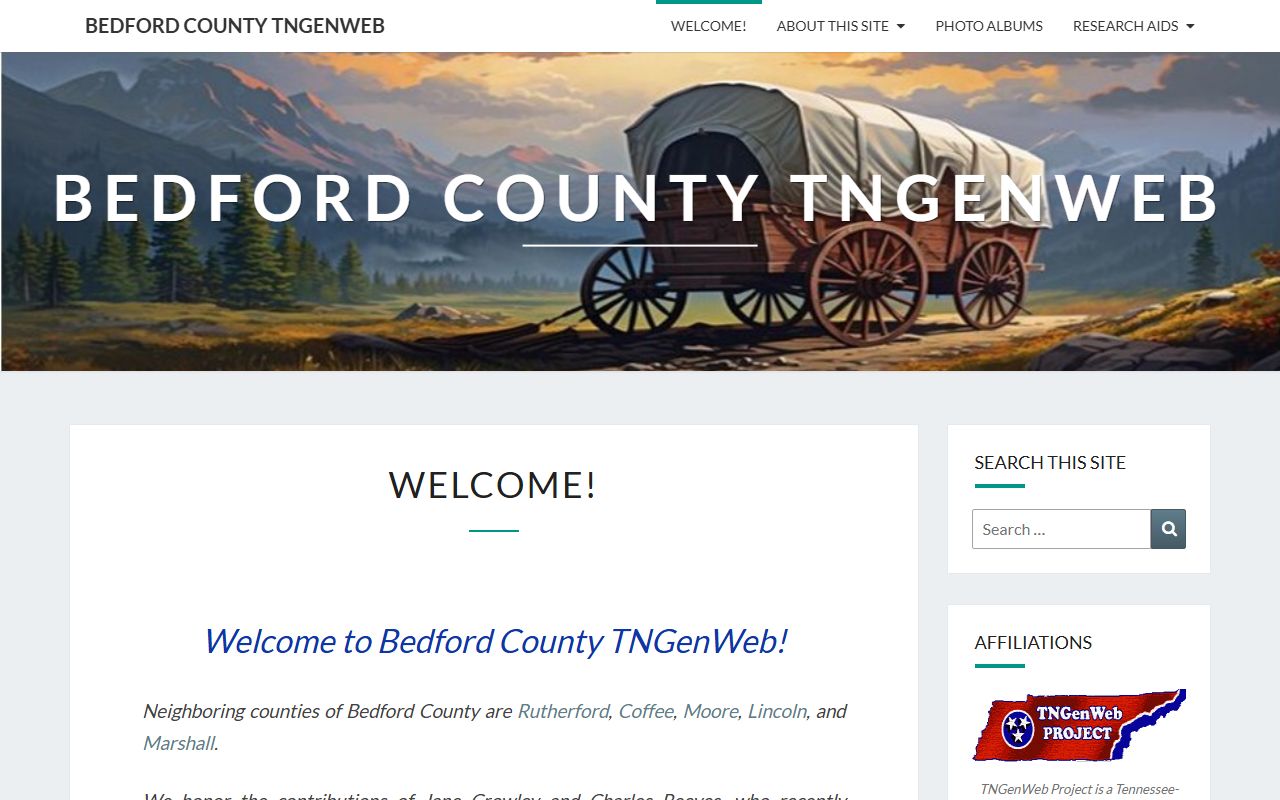 Bedford County obituary records on TNGenWeb
