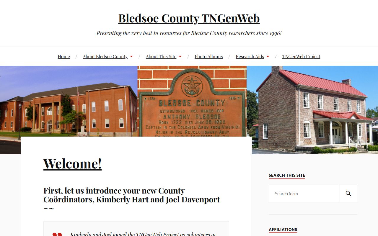 Bledsoe County obituary records on TNGenWeb