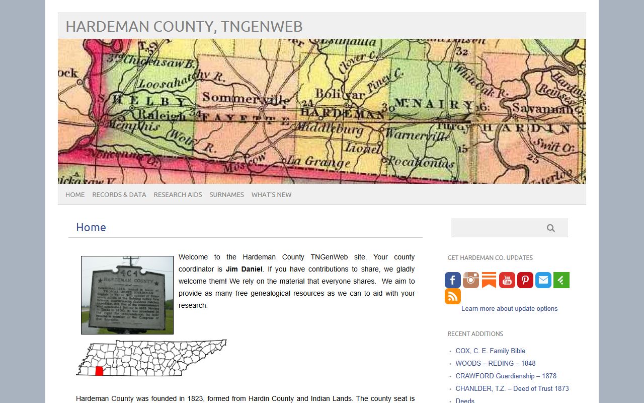 Hardeman County obituary records on Hardeman County TNGenWeb
