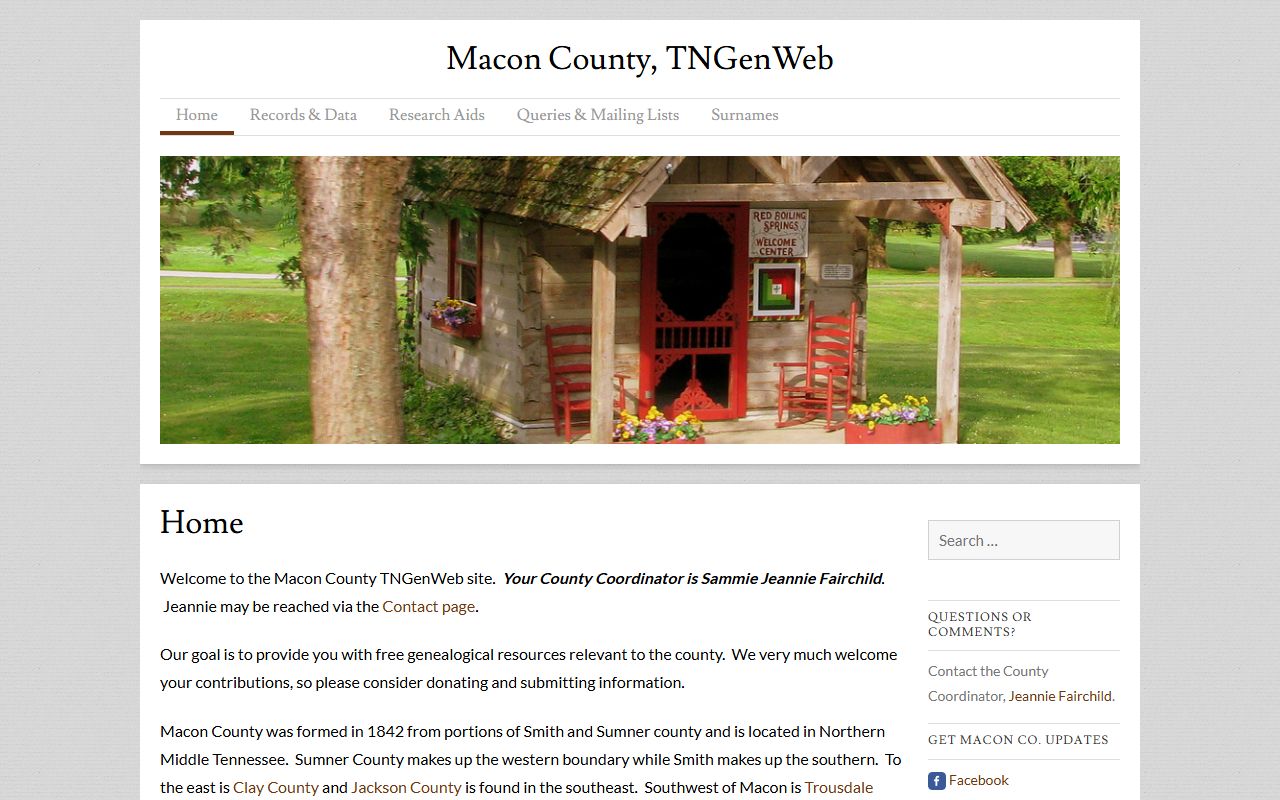 Macon County obituary records at Macon County TNGenWeb