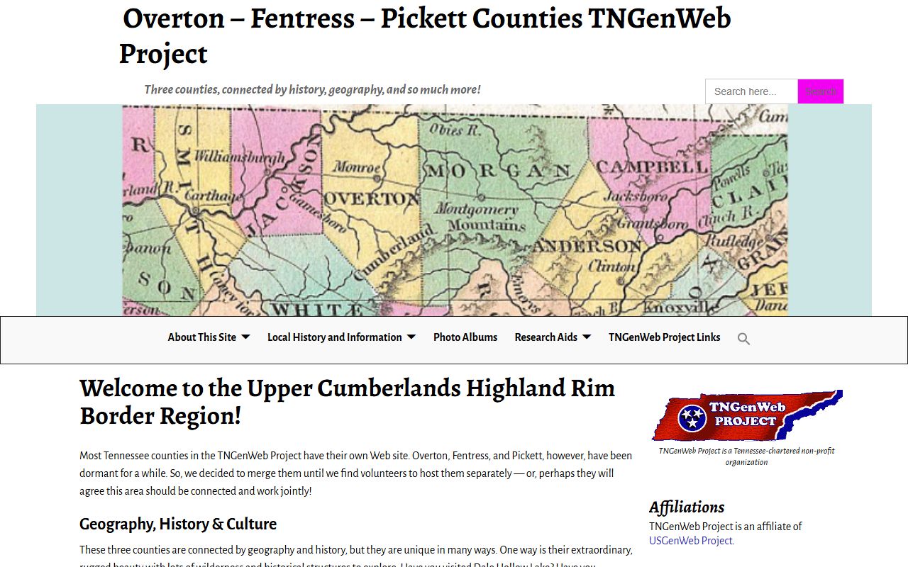 Overton County obituary records on TNGenWeb