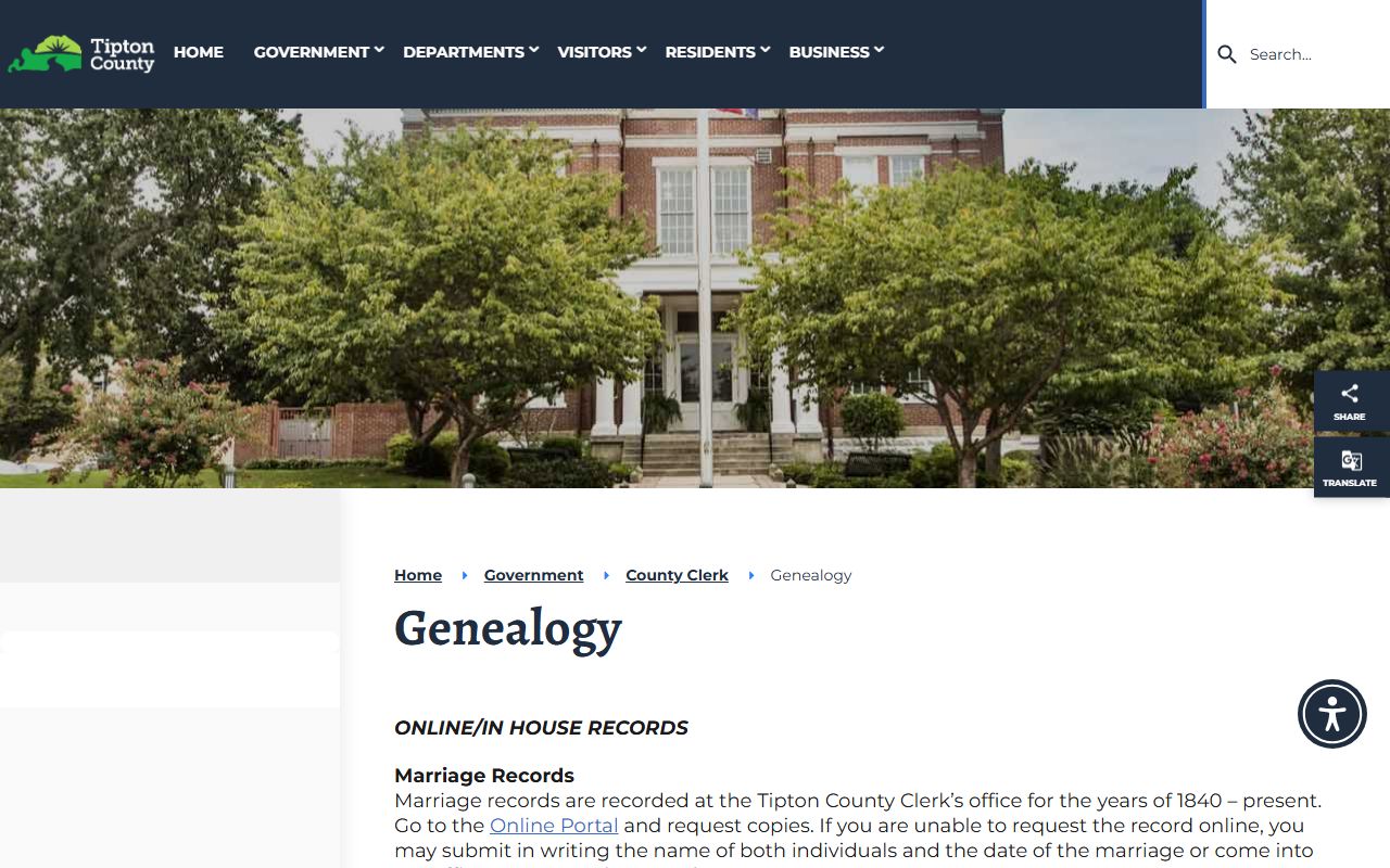 Tipton County obituary records at Tipton County Genealogy